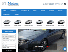 Tablet Screenshot of f1-motors.com